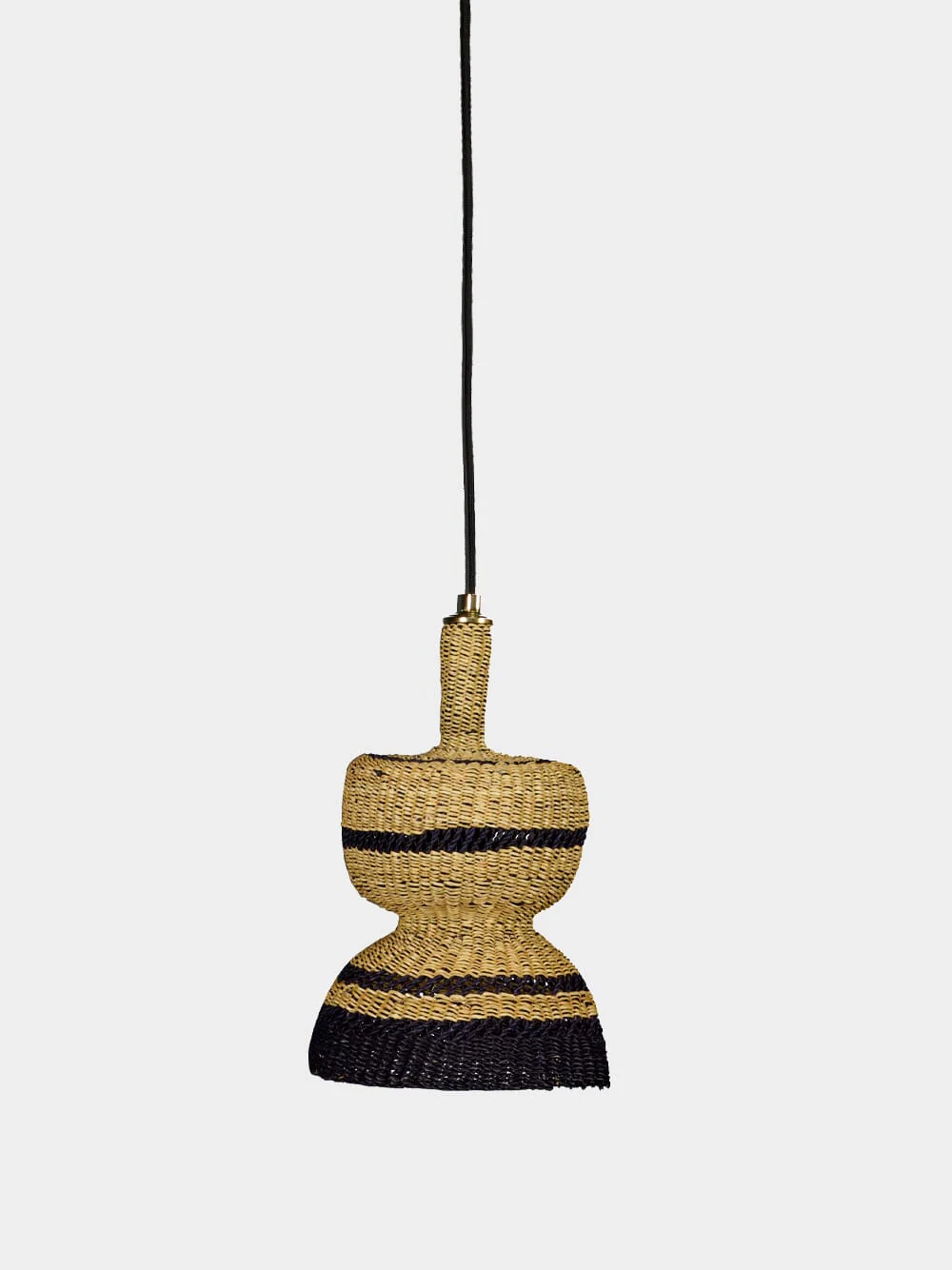 Natural and Midnight Curved Pendant Light