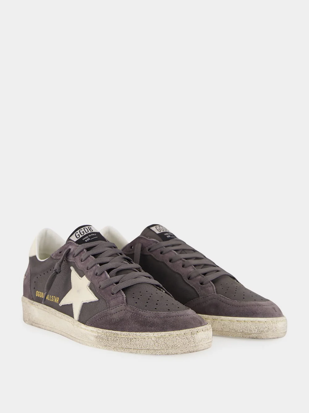 Antracite Ball Star Sneakers with Leather Star - Image 3