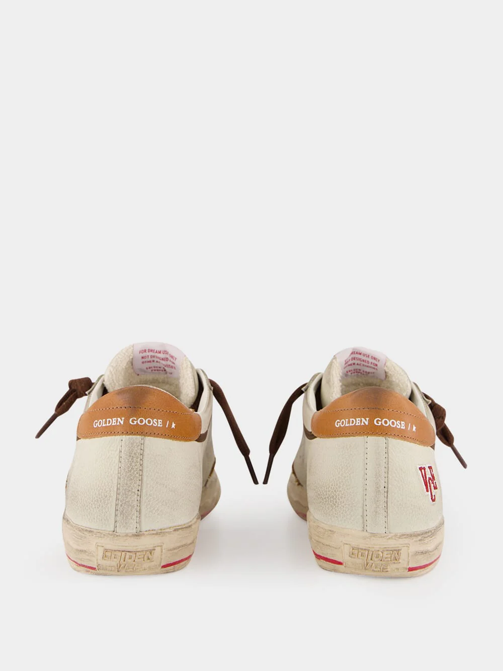 Beige and Brown Super-Star Leather Sneakers - Image 5