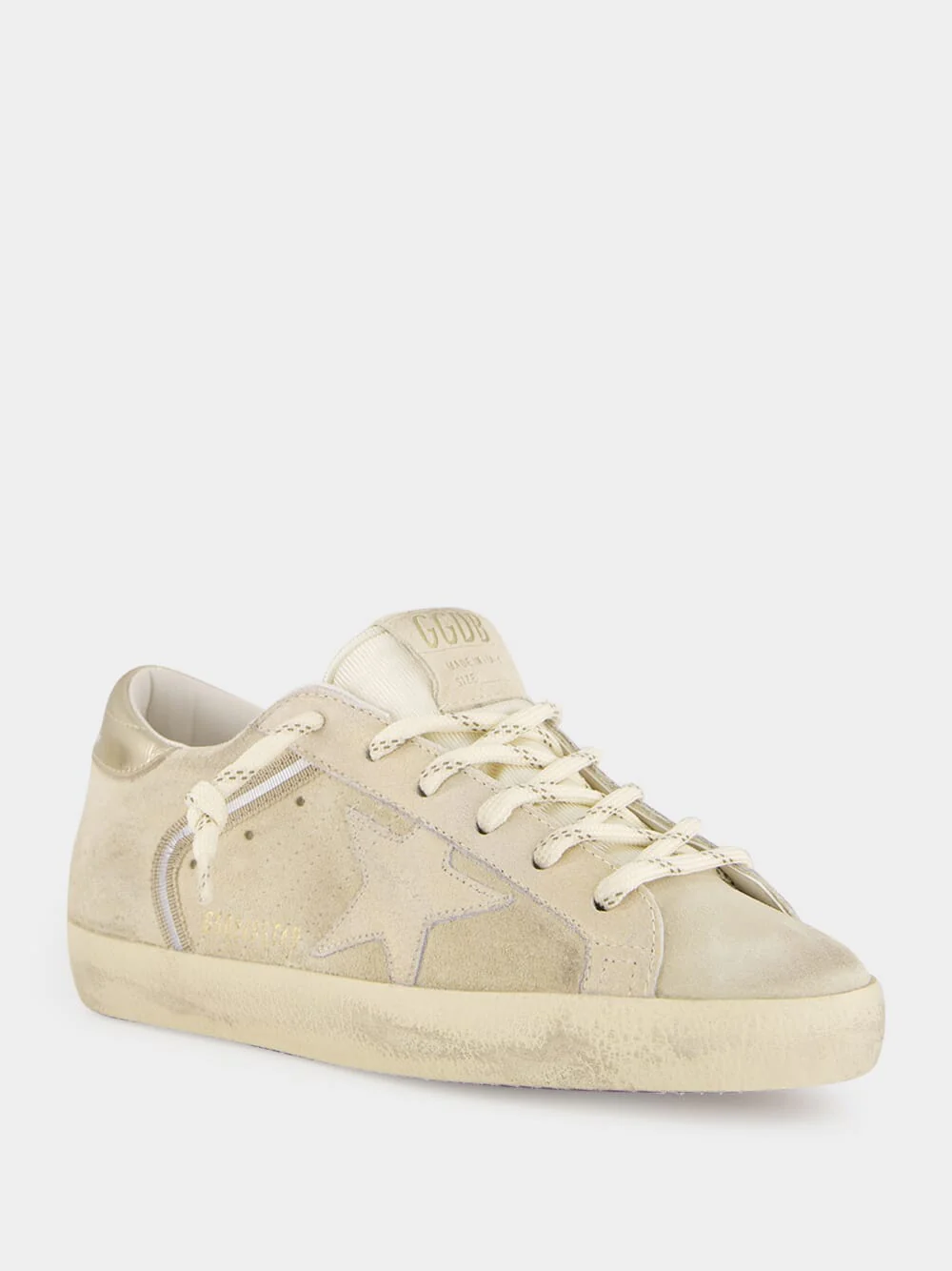 Beige Super-Star Leather Sneakers - Image 2