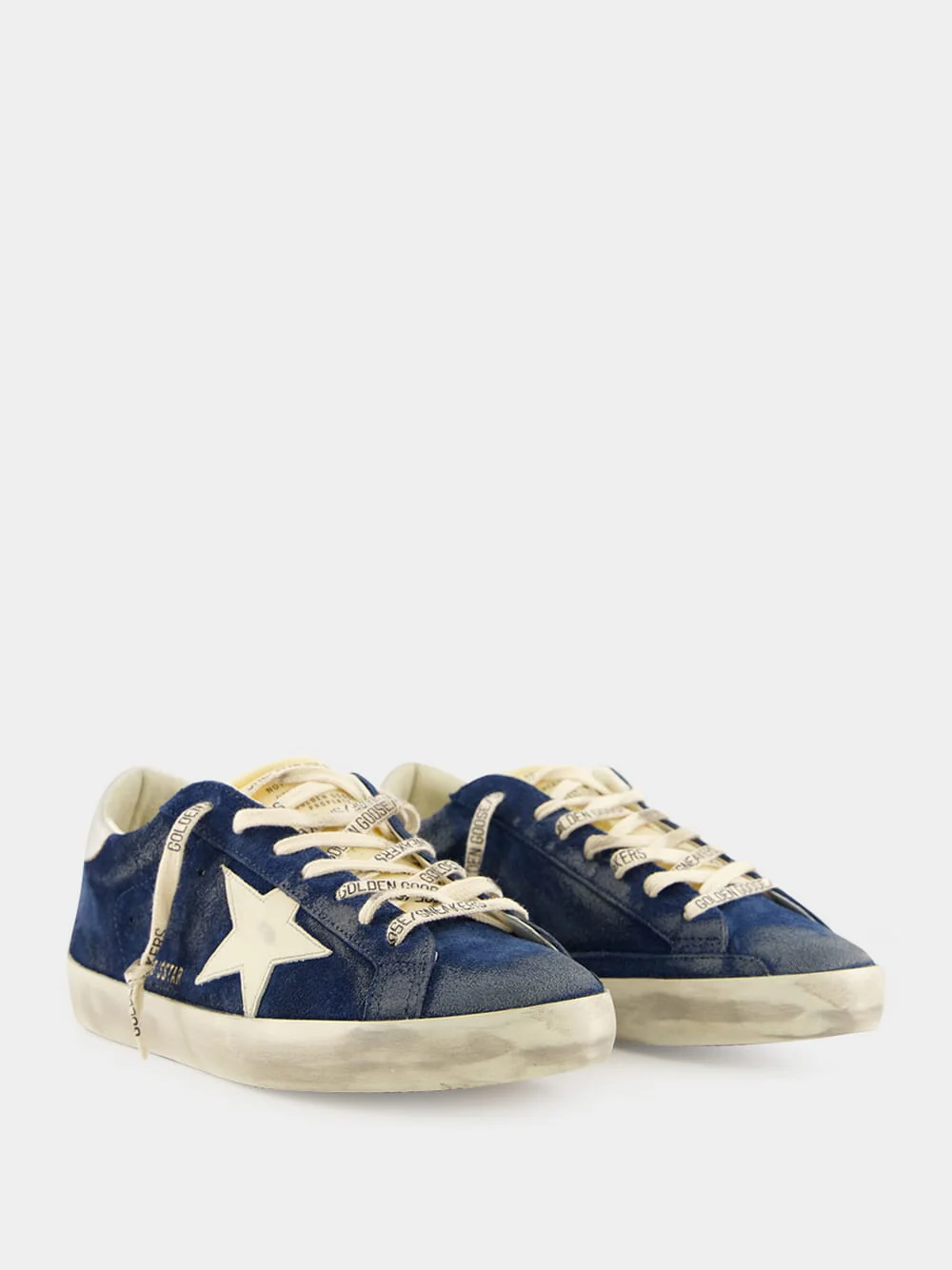 Blue Suede Super-Star Sneakers - Image 3