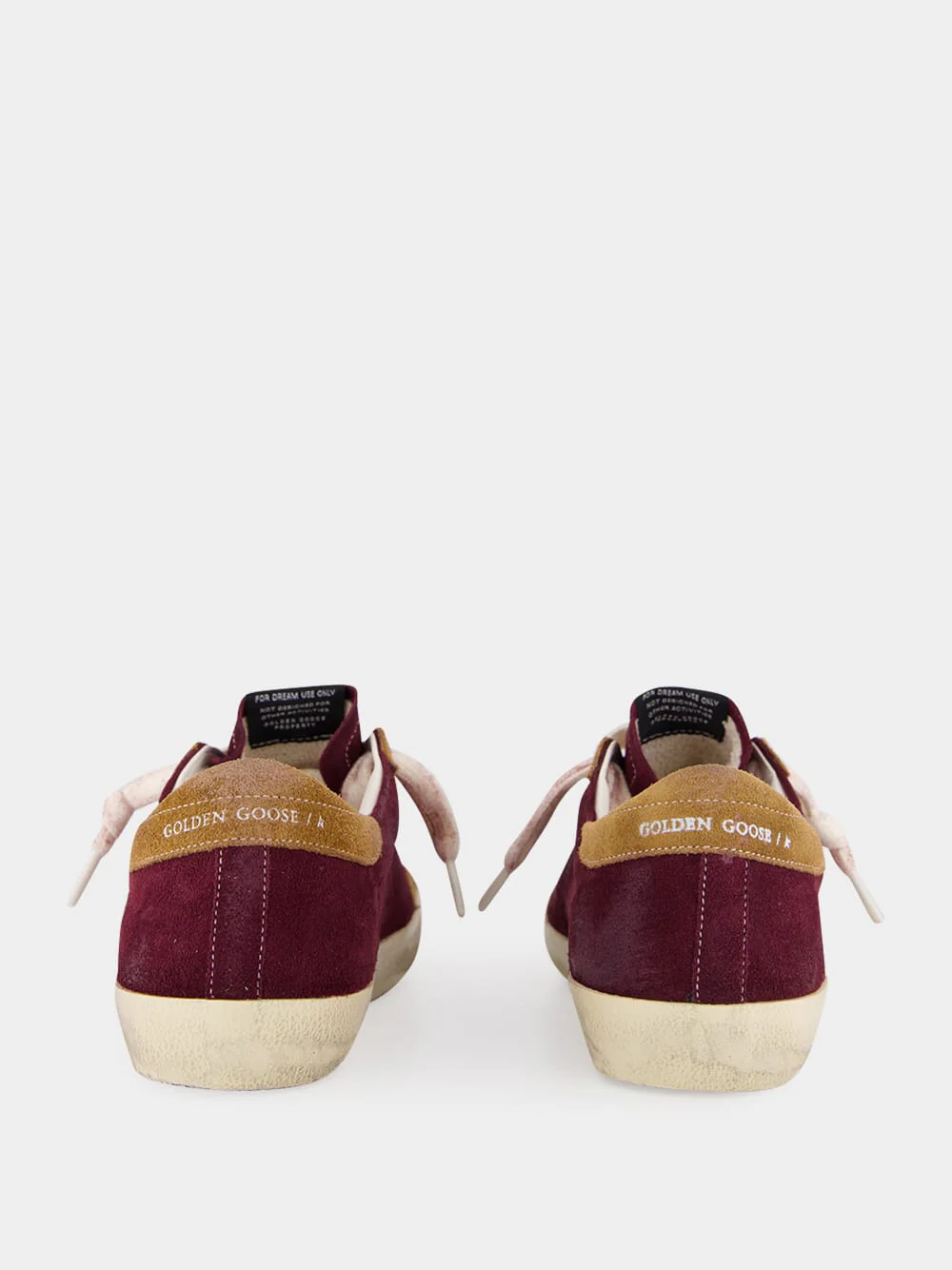 Bordeaux and Brown Superstar Sneakers with Leather Star - Image 5