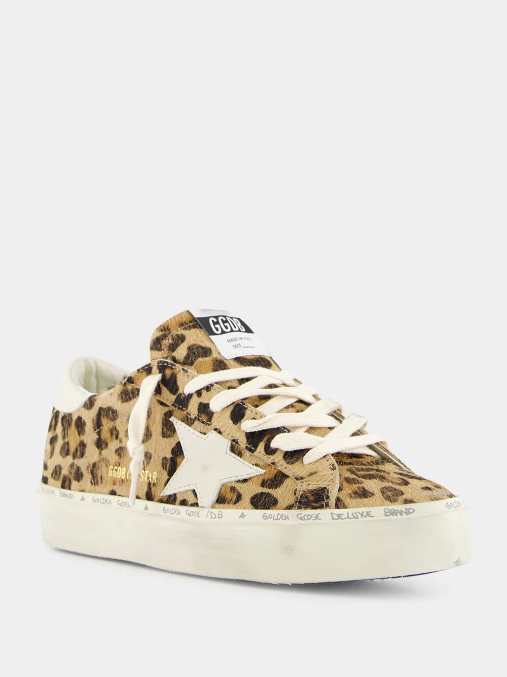Brown Leopard Print Hi Star Sneakers - Image 2