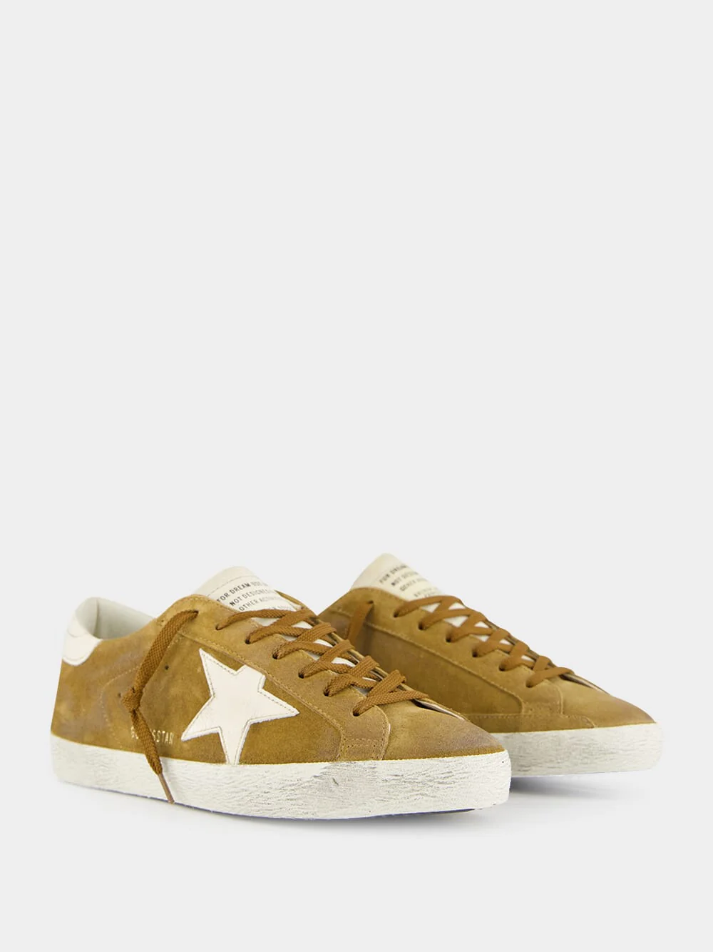 Brown Suede Superstar Sneakers - Image 3