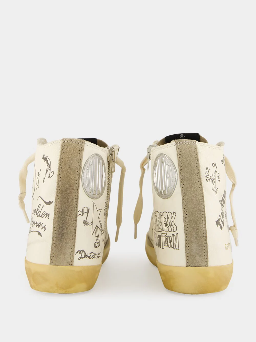 Francy Sneakers with Lettering and Suede Inserts - Image 5