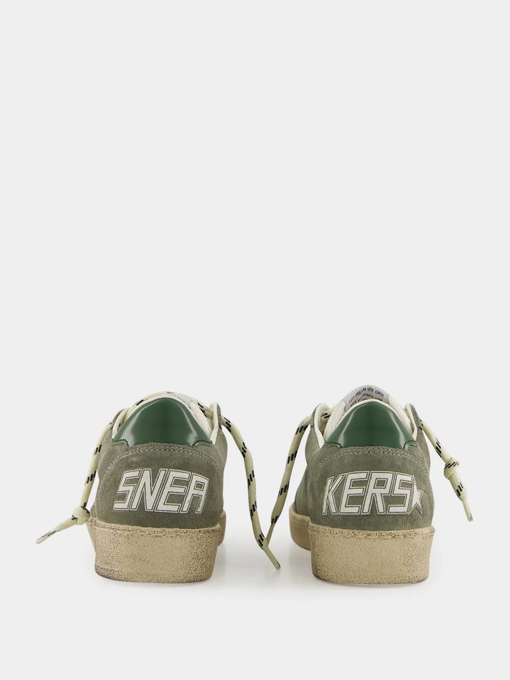 Green Ballstar Suede and Leather Star Sneakers - Image 5