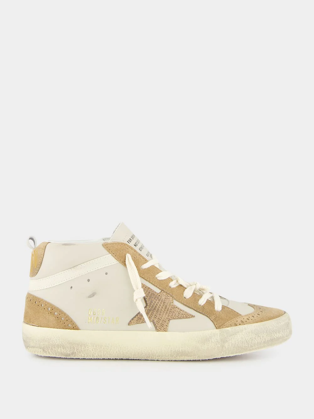 Grey Morn and Light Brown Mid Star Nubuck Leather Sneakers - Image 8