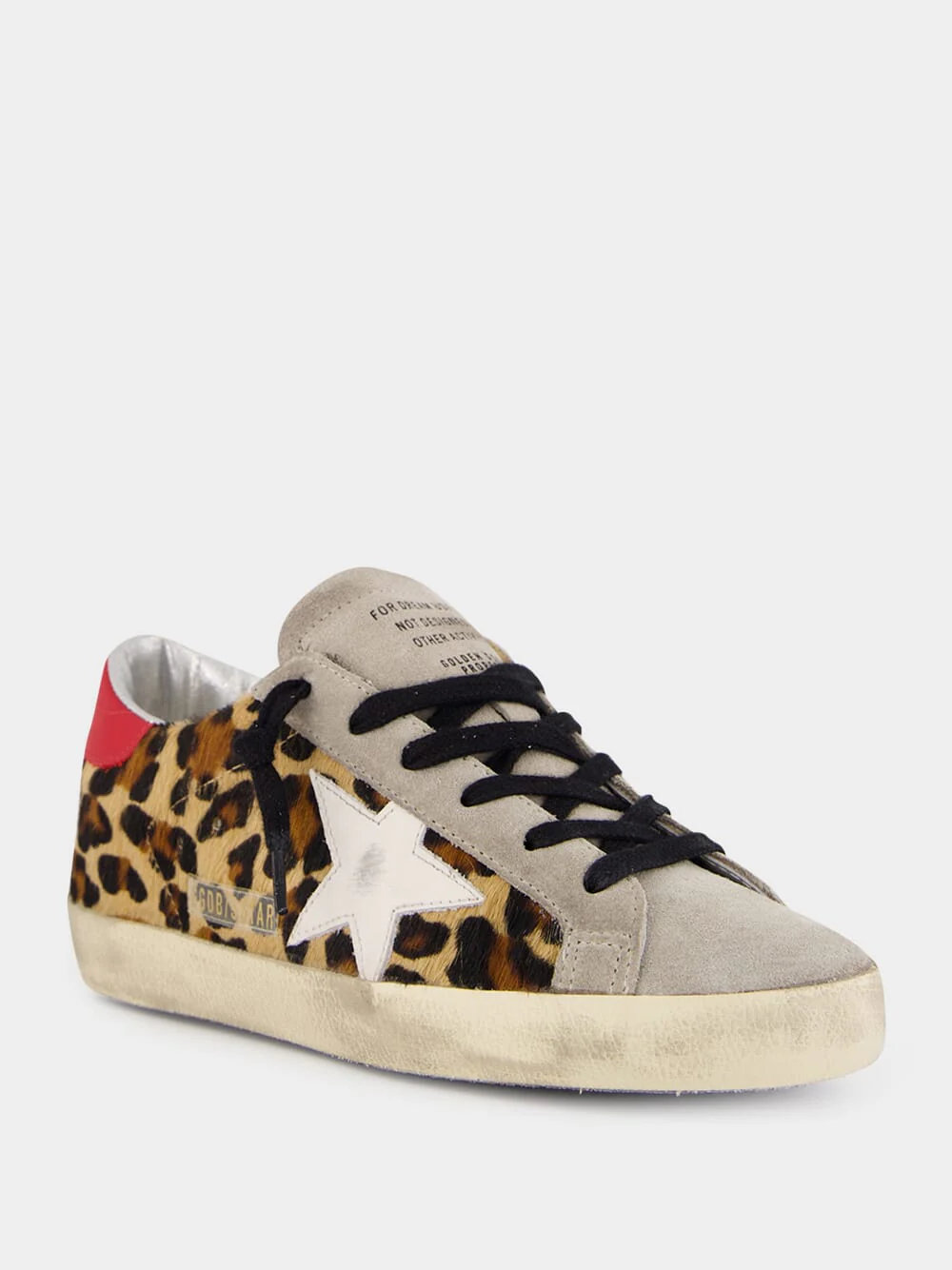 Leopard Horsy Star Leather Sneakers - Image 2