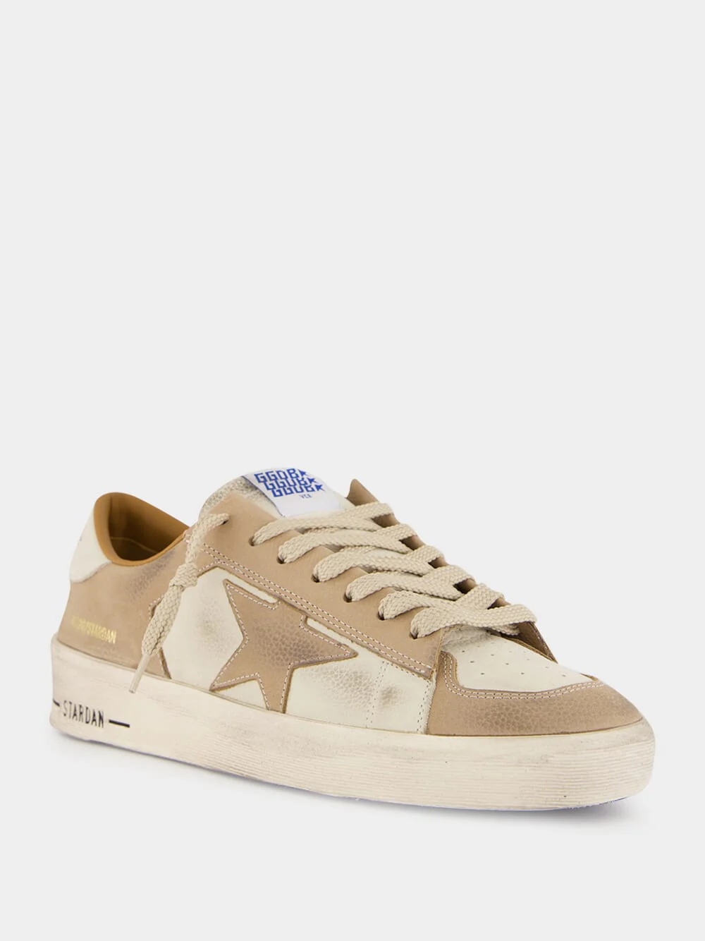 Marble and Off-White Stardan Nabuk Sneakers - Image 2