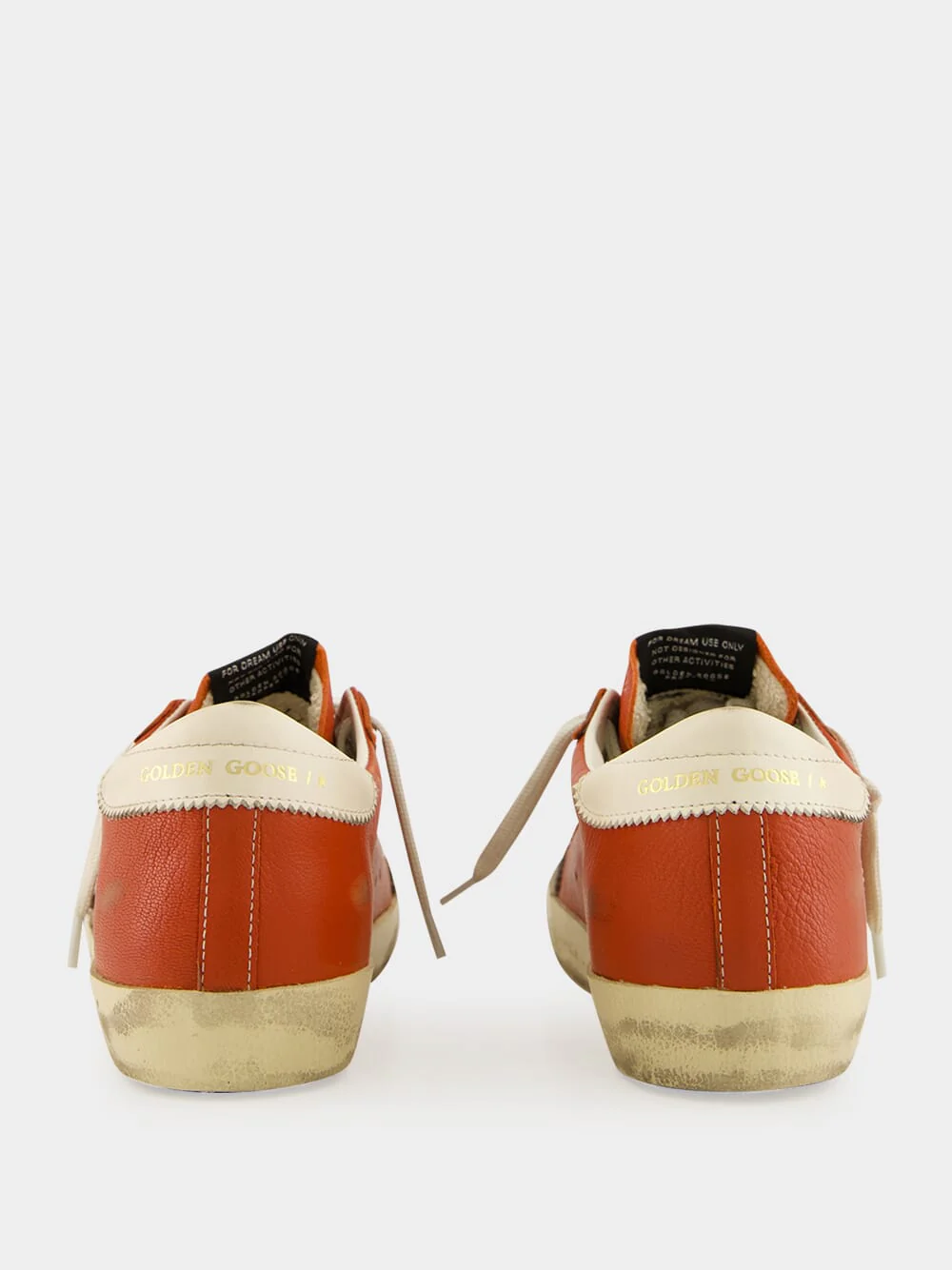Orange Superstar Sneakers with Suede Heel - Image 5