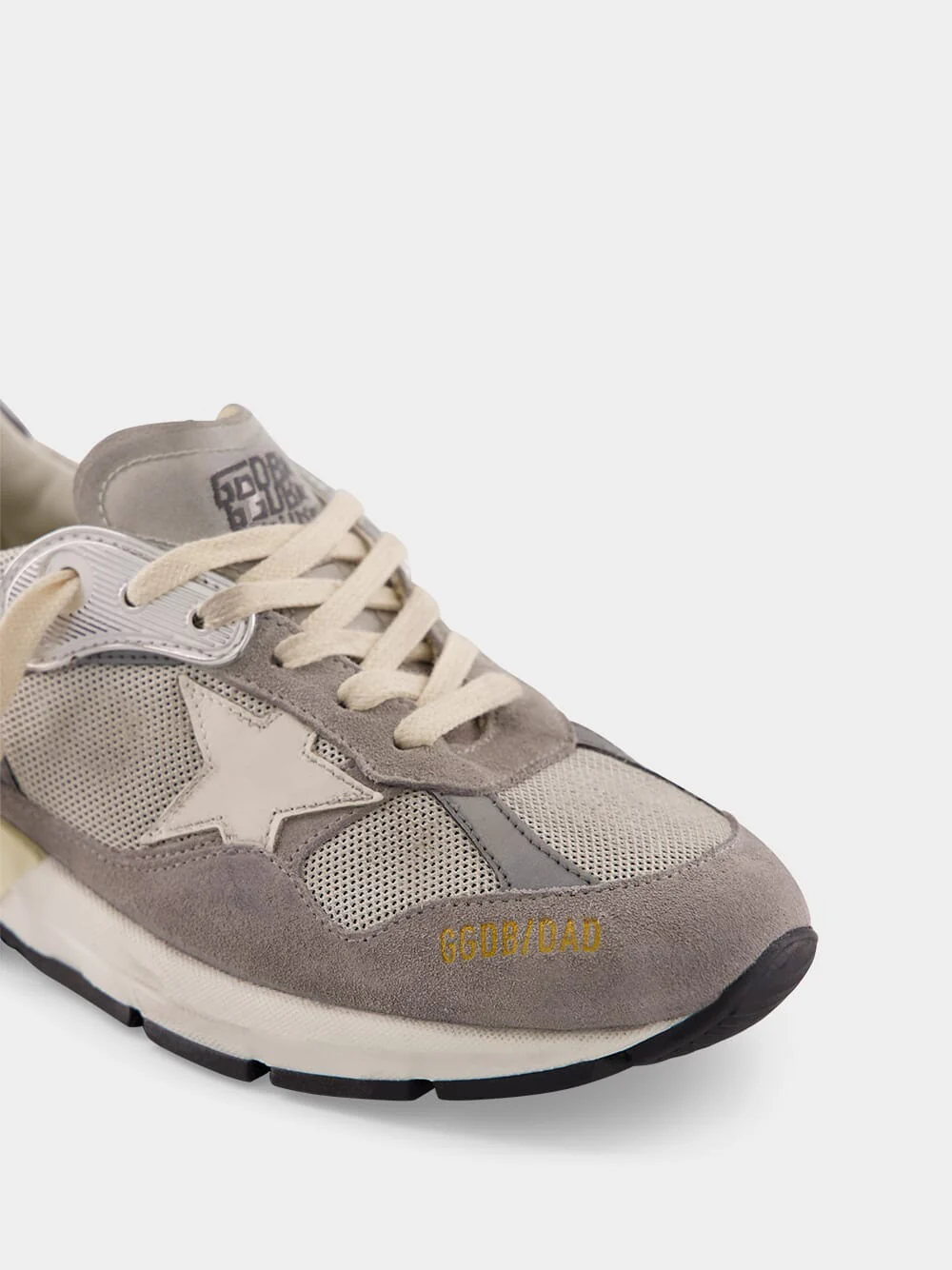 Grey Sneakers Running Dad Suede Leather - Image 7