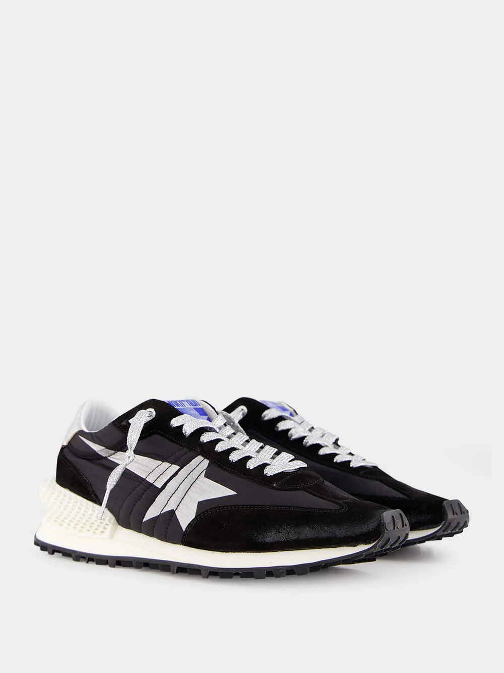 Marathon Sneakers With Black Ripstop Nylon Upper And Silver Star - Image 3