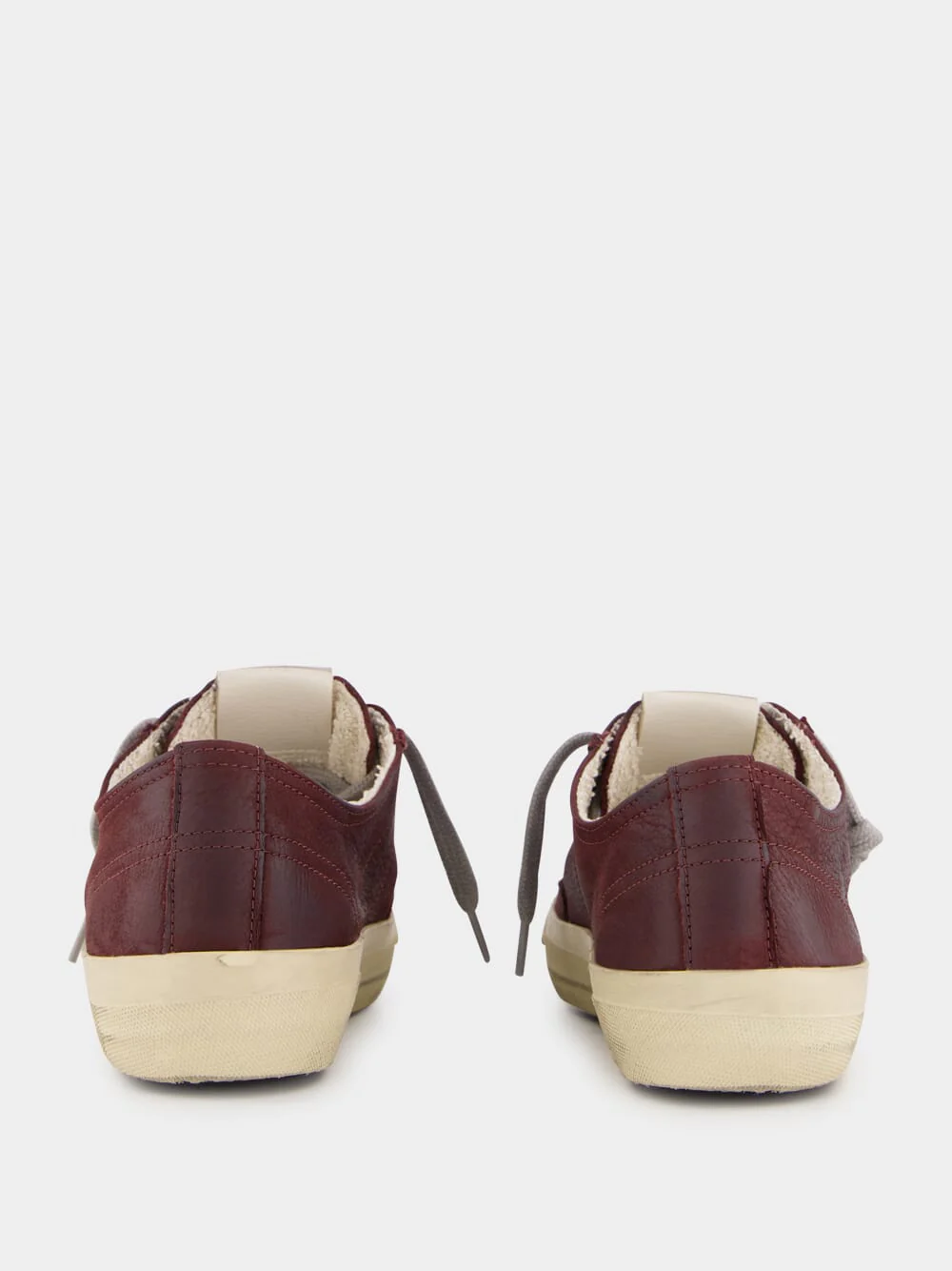 Red Wine V-Star 2 Sneakers With Cream Star - Image 5