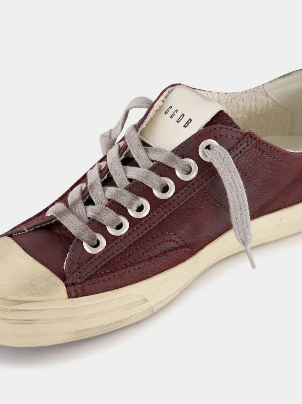 Red Wine V-Star 2 Sneakers With Cream Star - Image 7