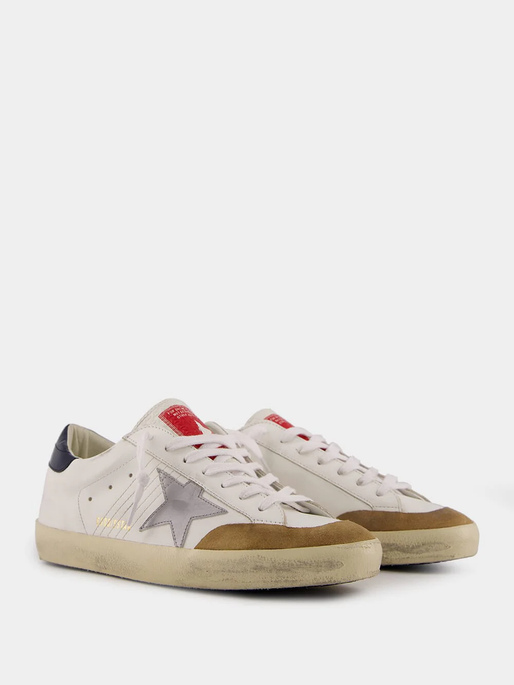 Silver Super Star Leather Sneakers - Image 3