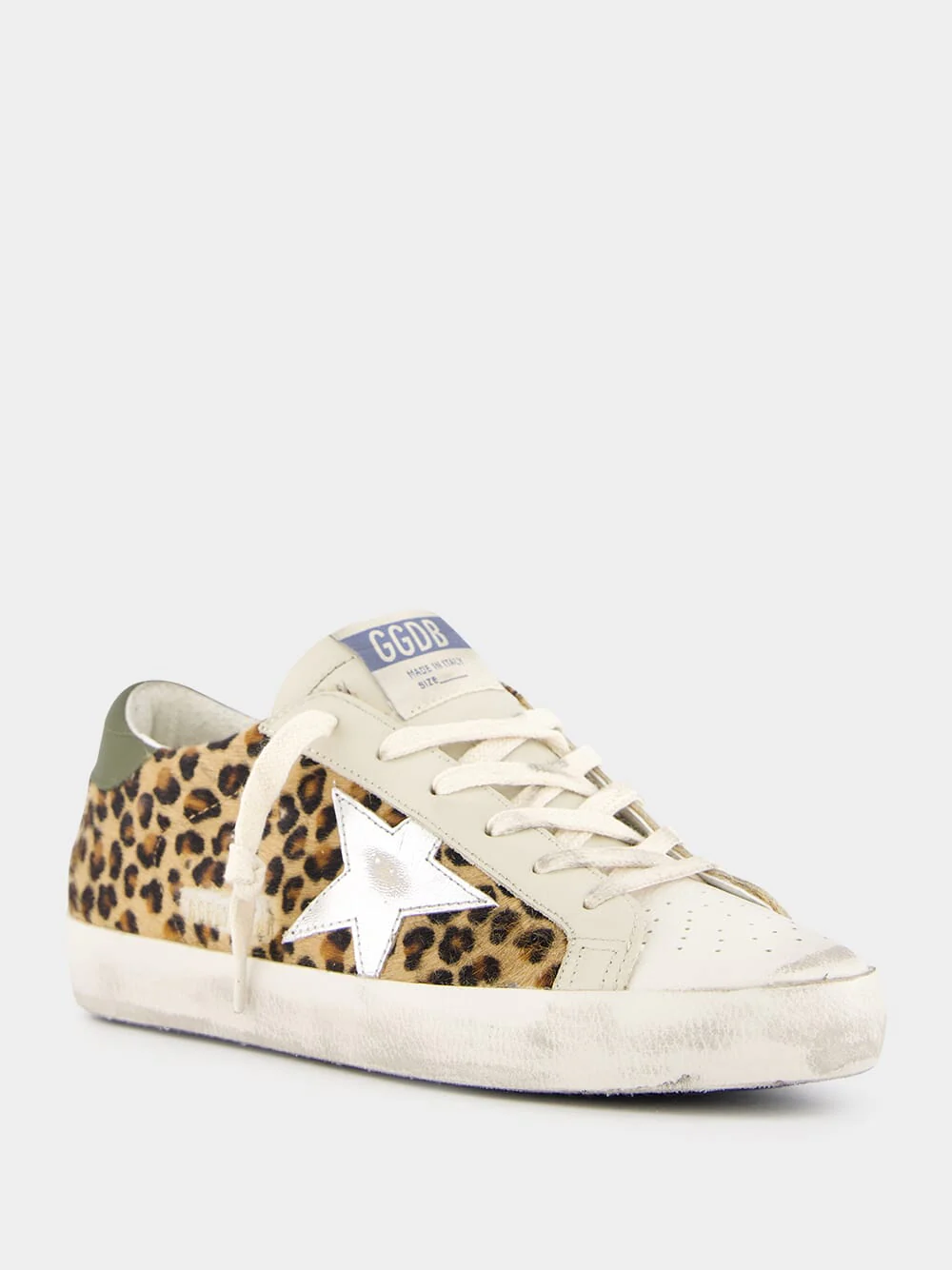Super-Star Classic Sneakers with Horsy Leather and Laminated Star - Image 2