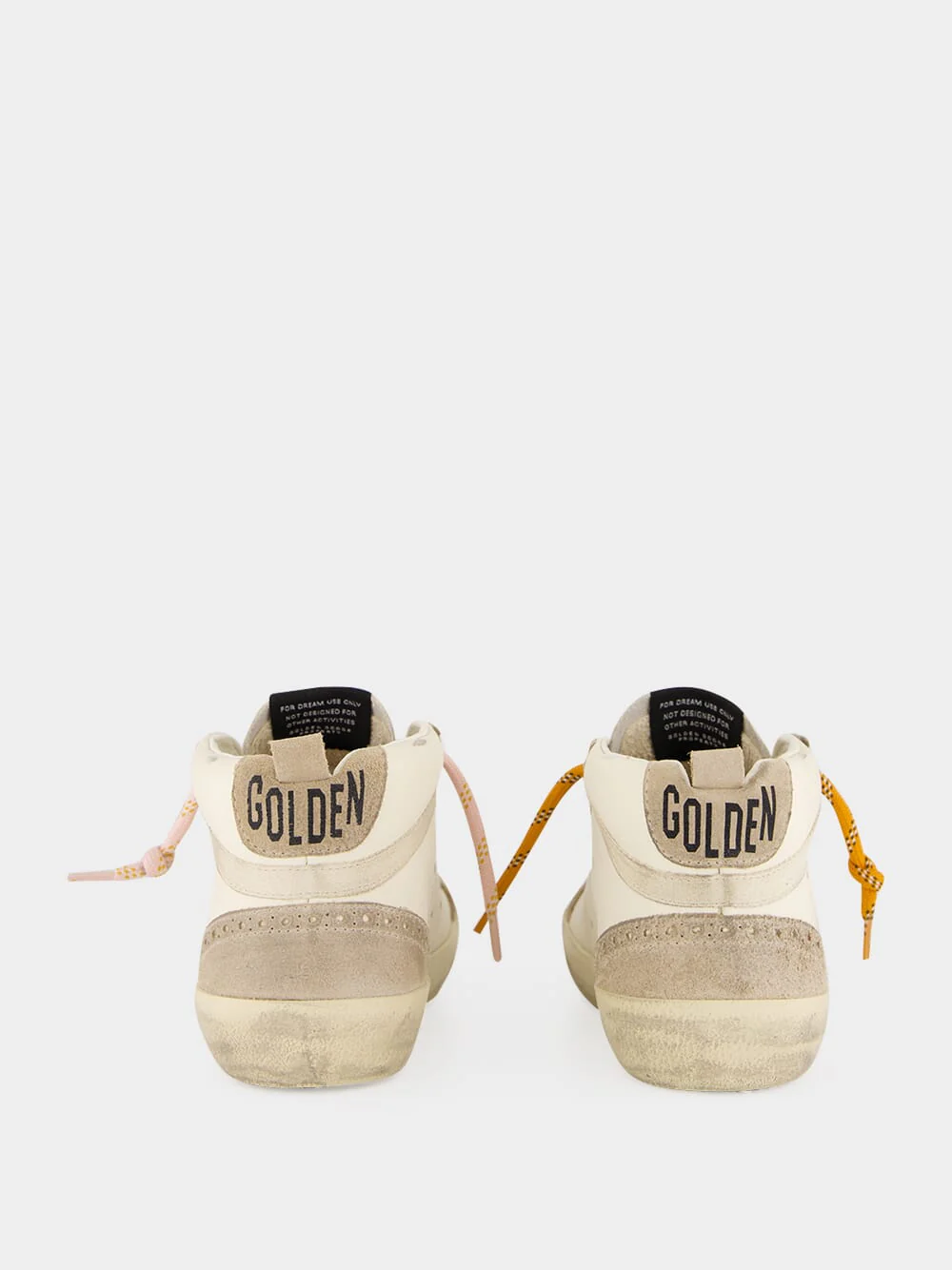 Beige and Silver Mid Star Sneakers - Image 5