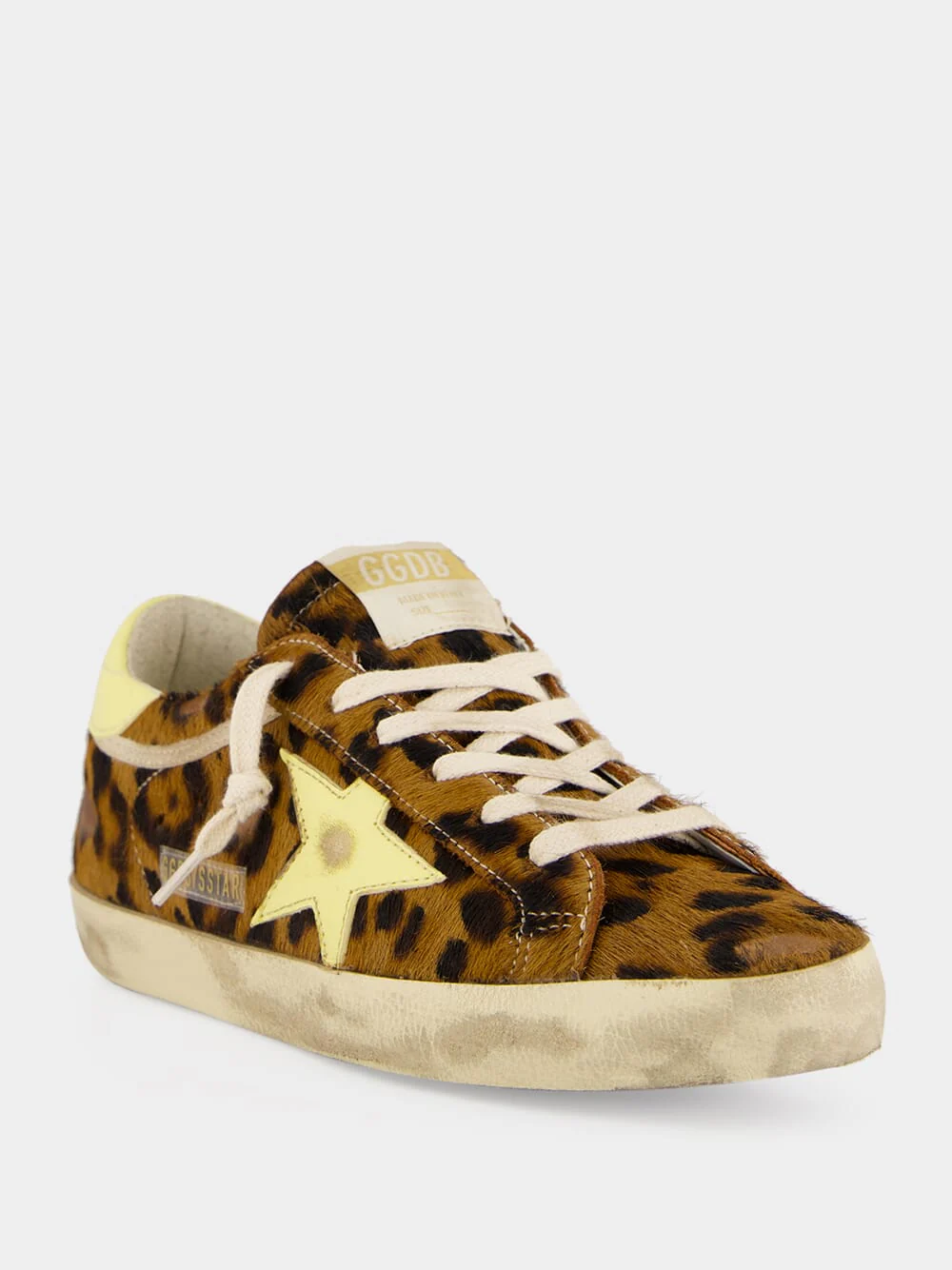 Leopard and Yellow Super-Star Sneakers - Image 2