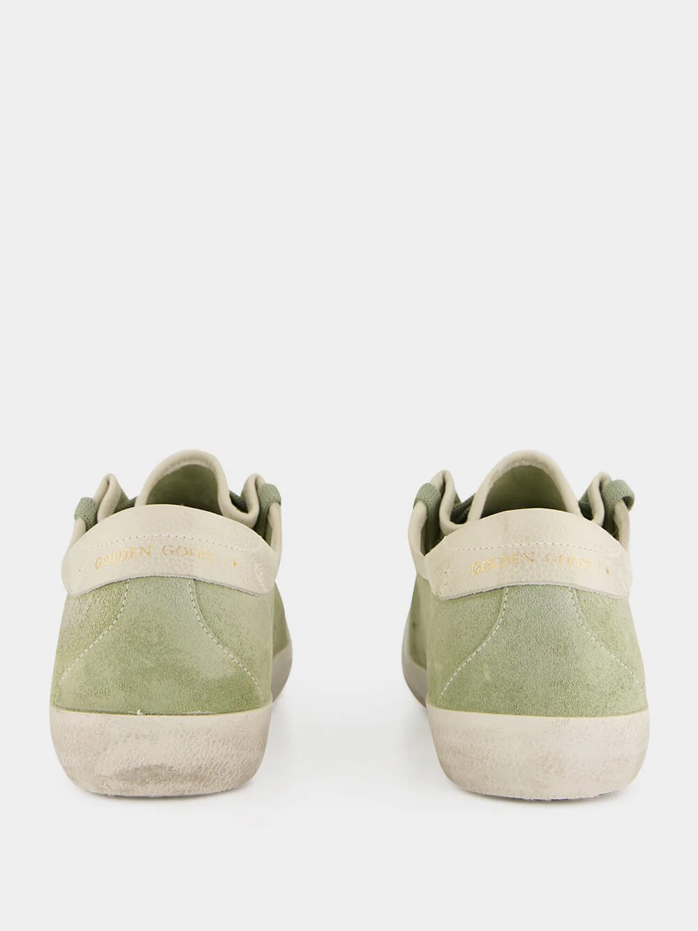 Sage Green and White Super-Star Sneakers - Image 5