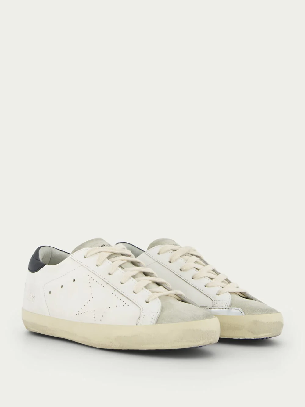 Super-Star Distressed Lace-Up Sneakers - Image 3