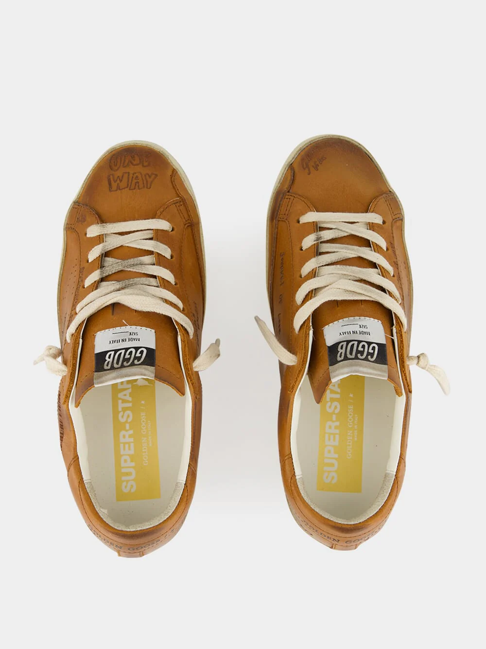 Super-Star Journey Print Sneakers in Cuoio - Image 4