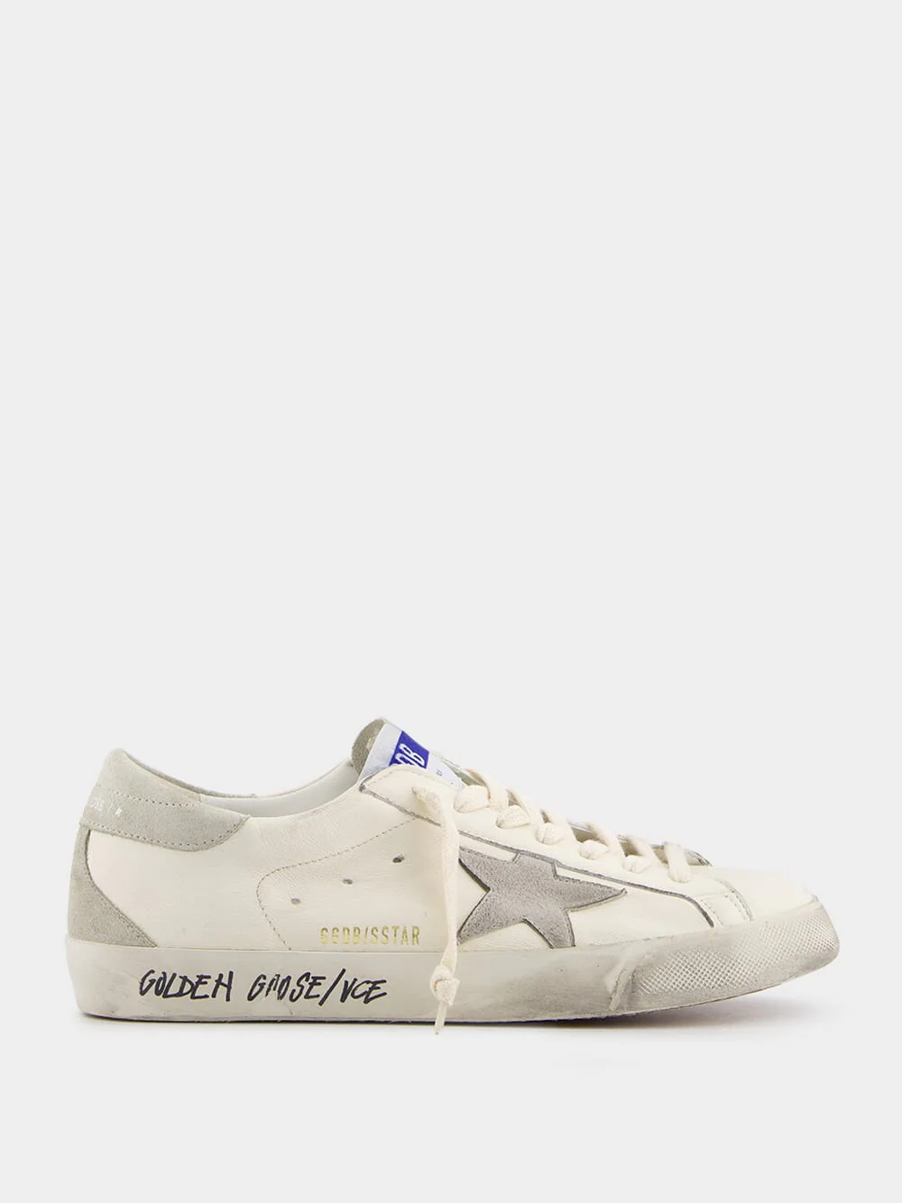 Super-Star Nappa Sneakers White and Grey