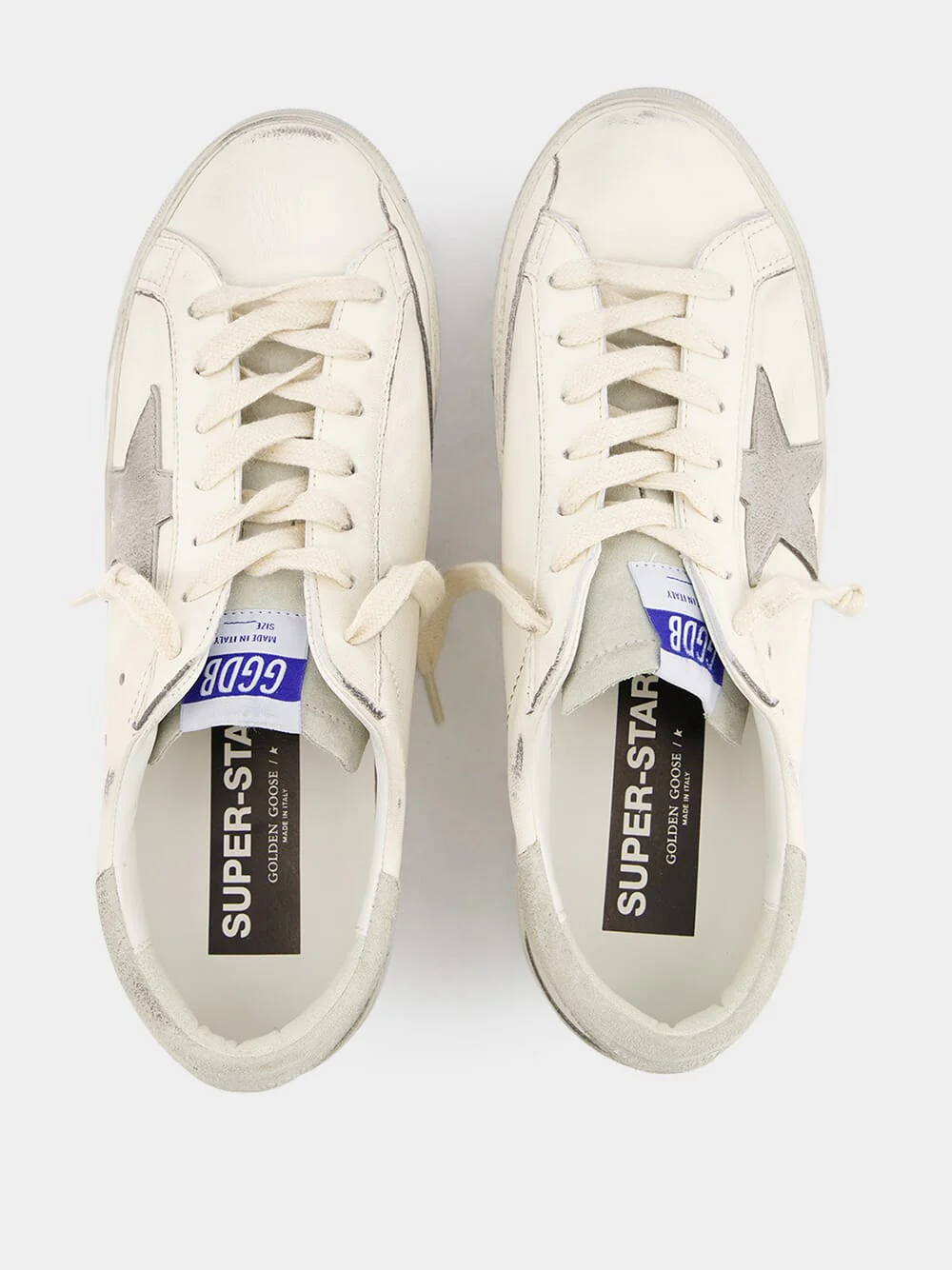Super-Star Nappa Sneakers White and Grey - Image 4