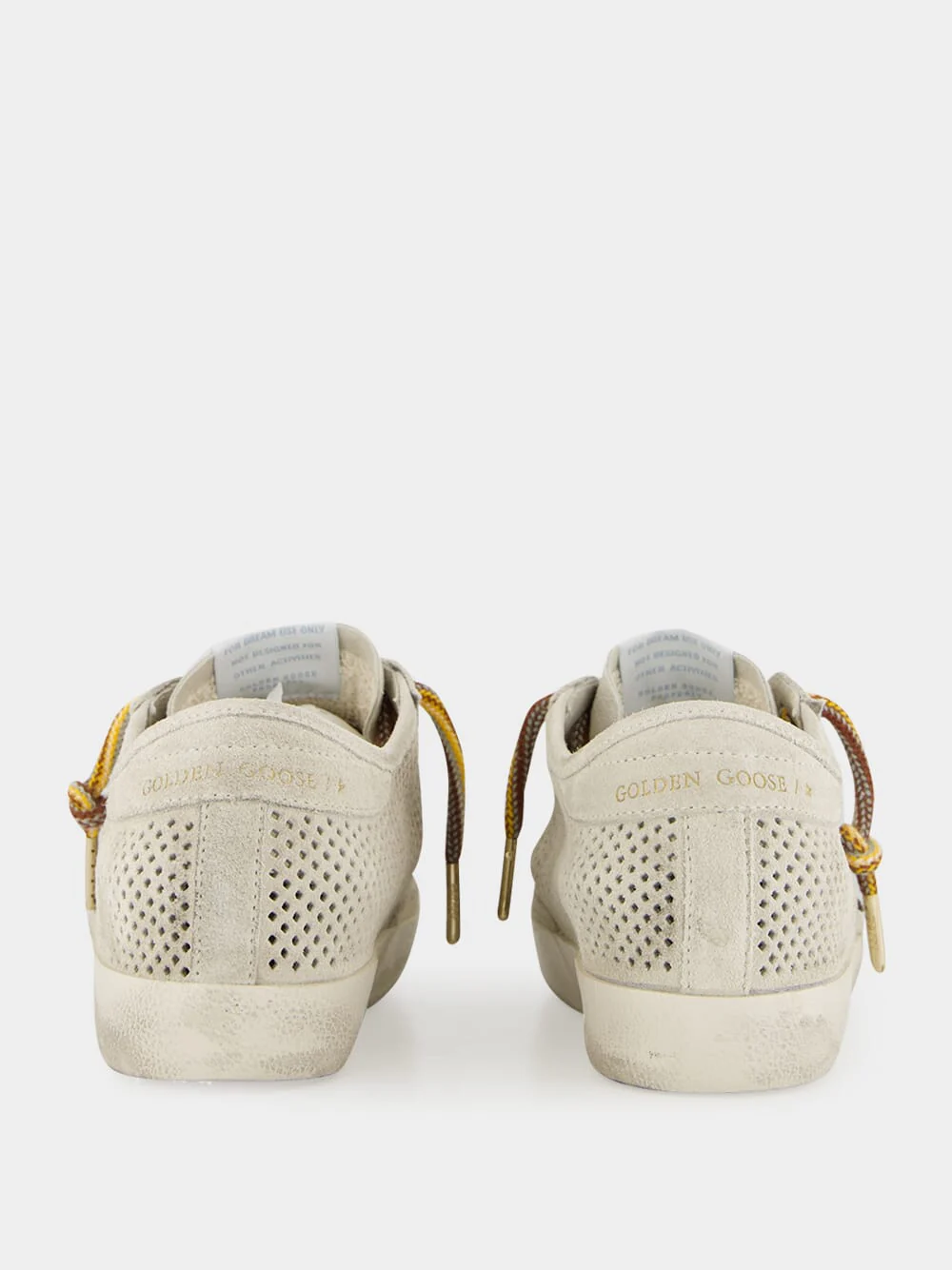 Super-Star Perforated Suede Sneakers in Grey - Image 5