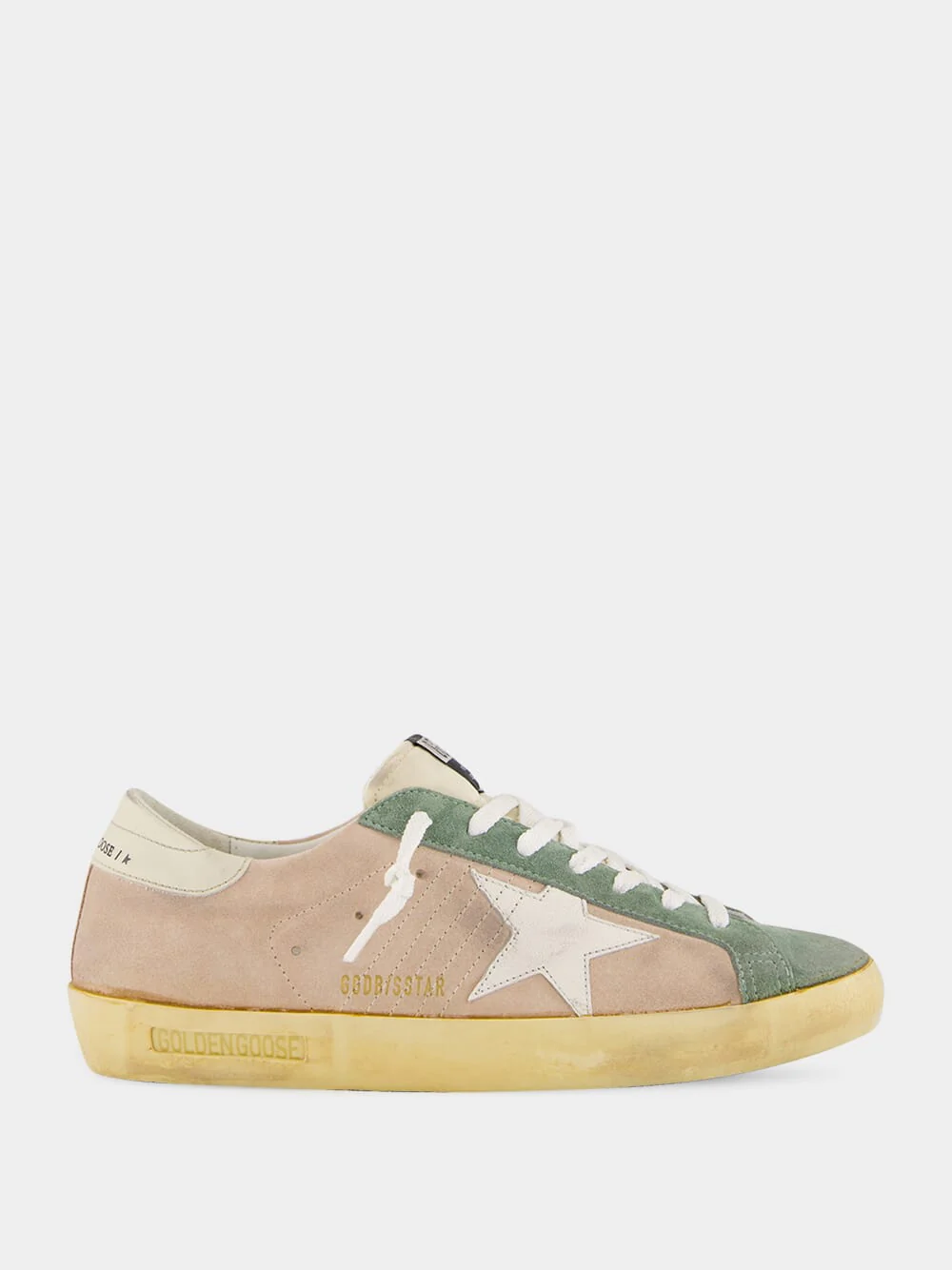 Super-Star Sneakers in Sand and Military Green