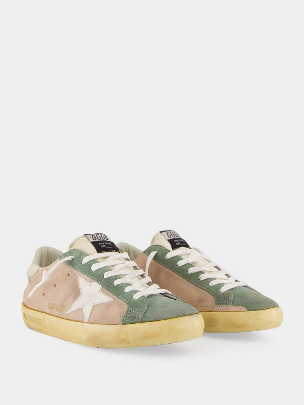 Super-Star Sneakers in Sand and Military Green - Image 3