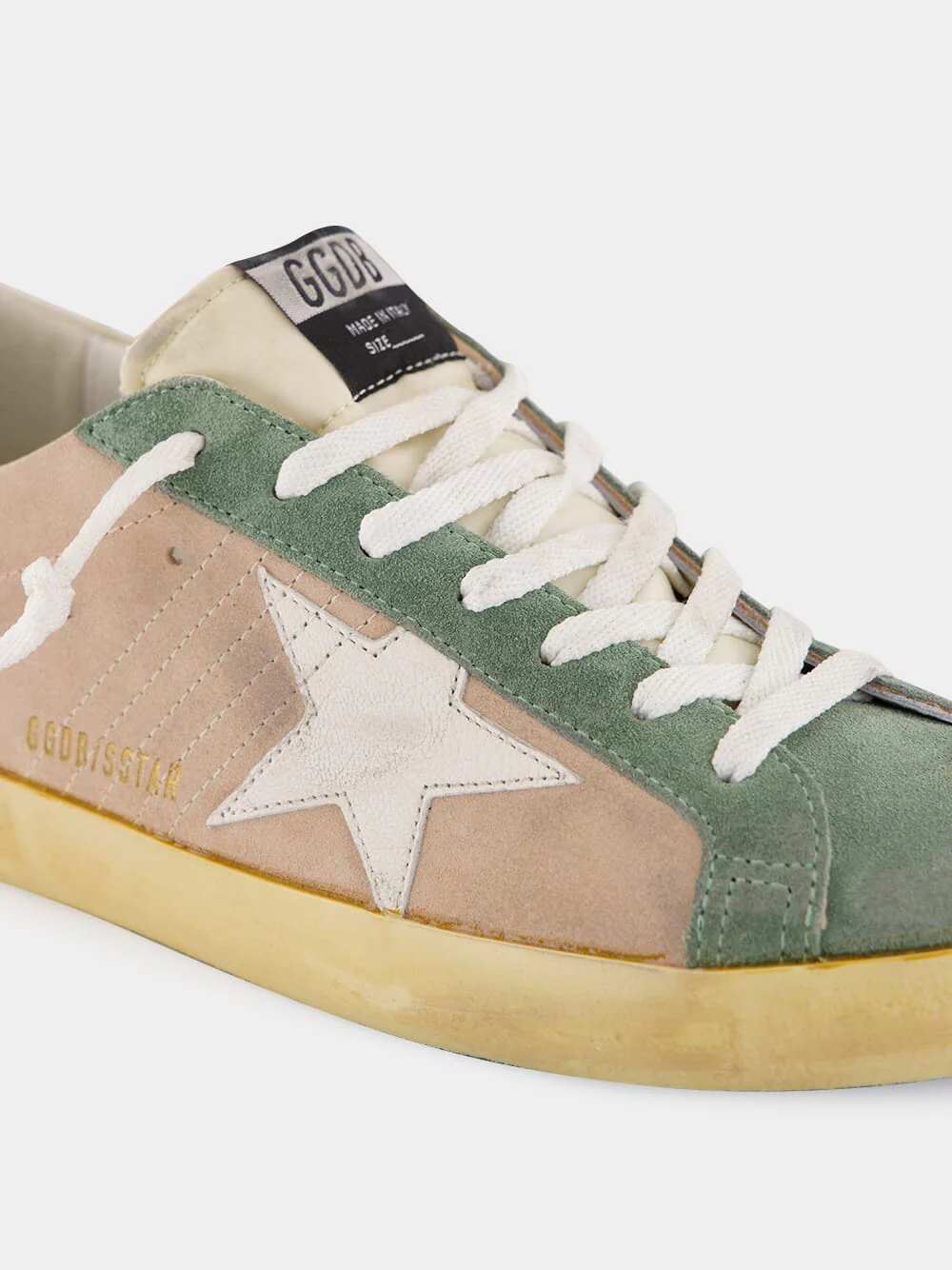 Super-Star Sneakers in Sand and Military Green - Image 6