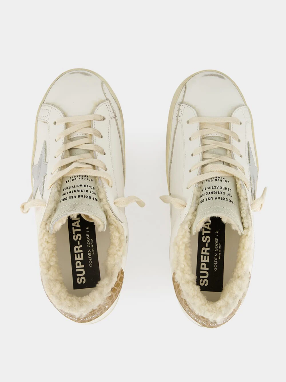 Super-Star Sneakers with Cocco Heel & Shearling - Image 4