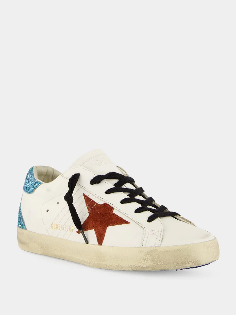 Super-Star Sneakers with Glitter and Suede - Image 2