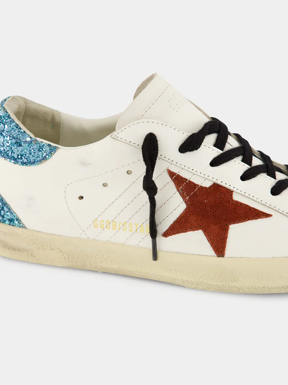 Super-Star Sneakers with Glitter and Suede - Image 6