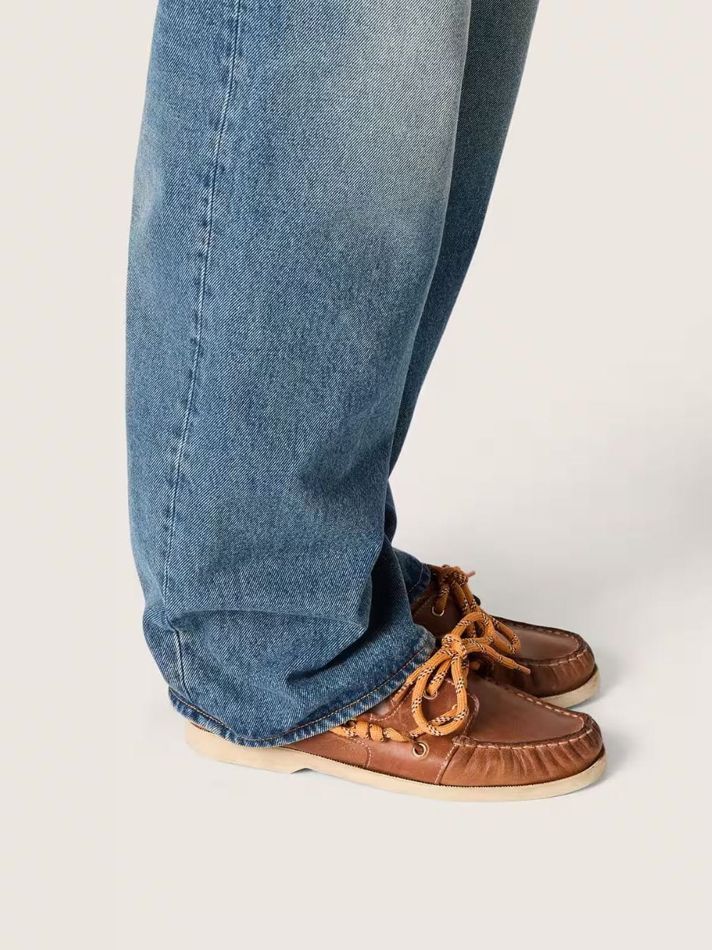 Tan Brown Cruise Leather Boat Shoes - Image 2
