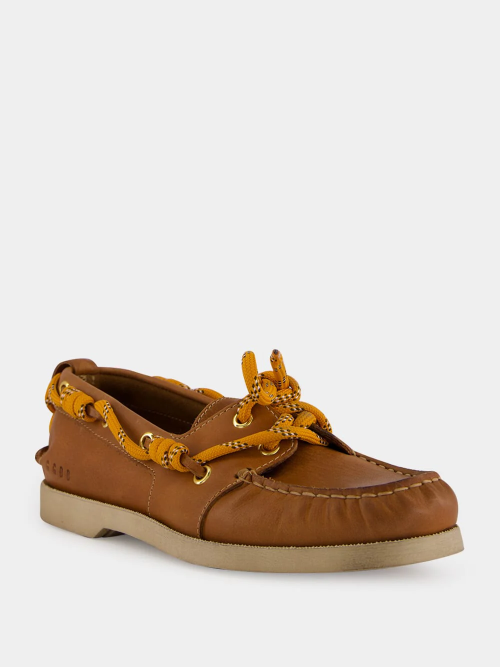 Tan Brown Cruise Leather Boat Shoes - Image 3