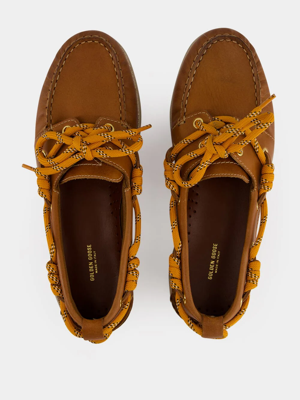 Tan Brown Cruise Leather Boat Shoes - Image 6