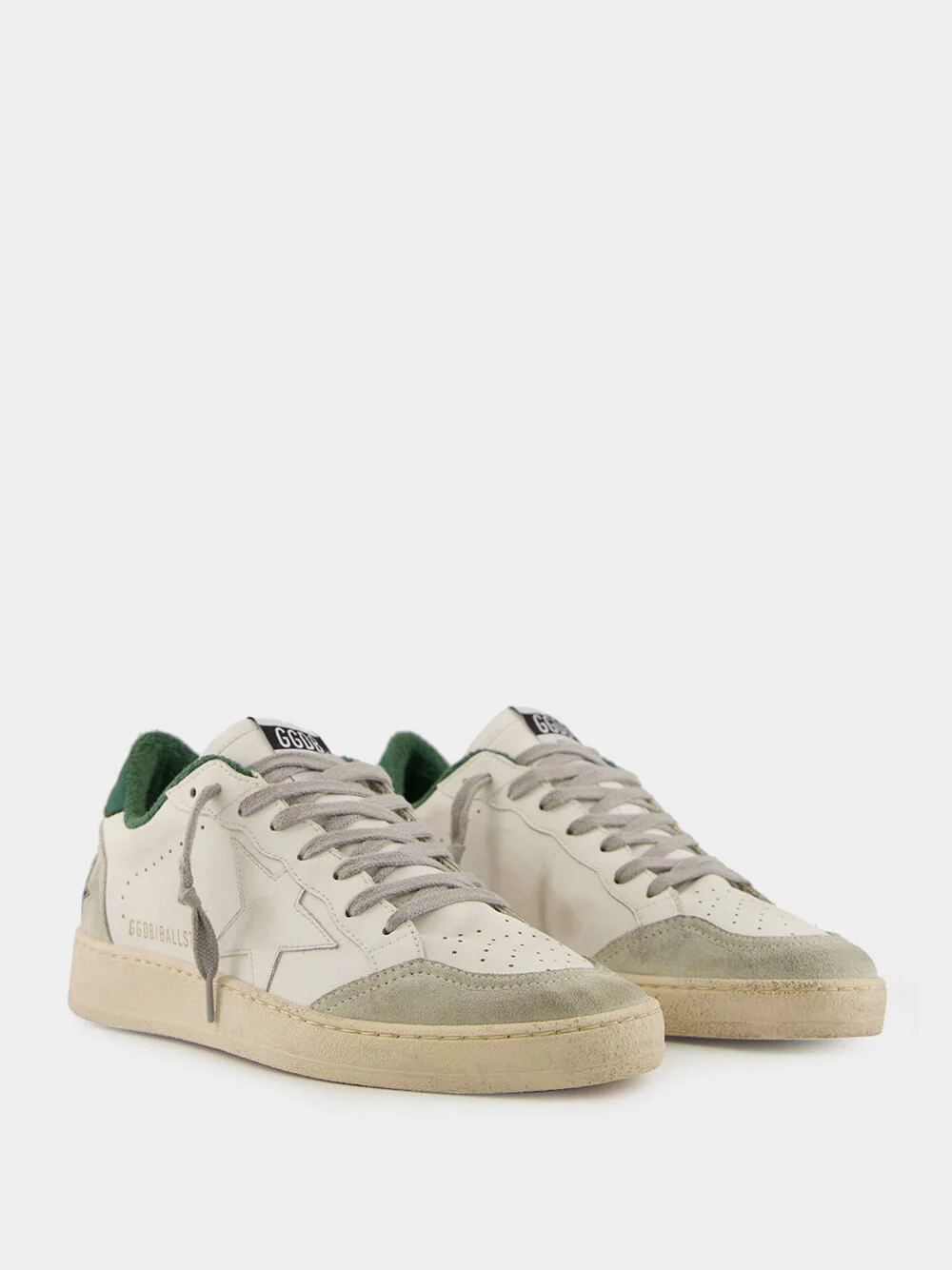 White and Green Ballstar Sneakers with Matt Heel - Image 3
