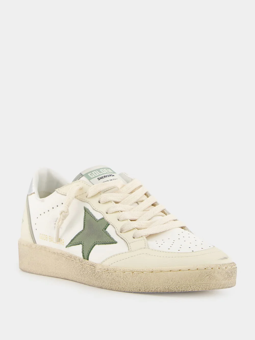 White and Green Sneakers Ballstar Lam Heel - Image 2