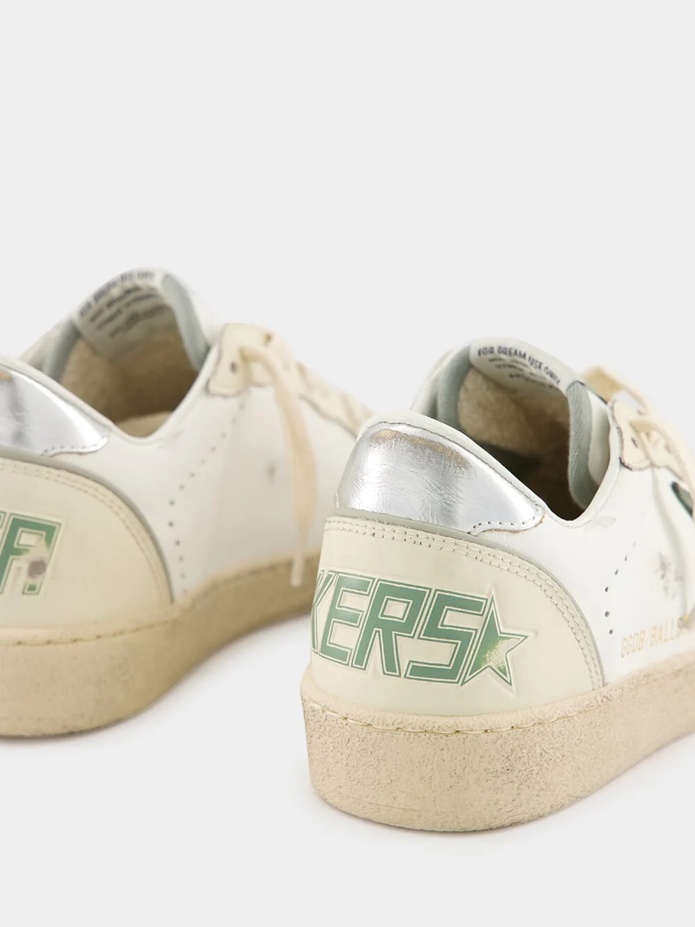 White and Green Sneakers Ballstar Lam Heel - Image 6
