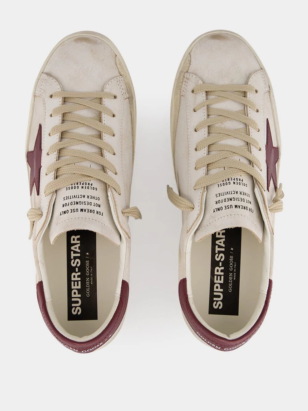White and Red Superstar Sneakers - Image 4