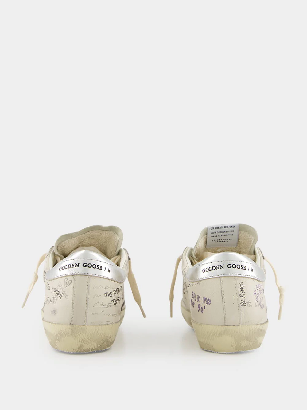 White and Silver Star Sneakers - Image 13