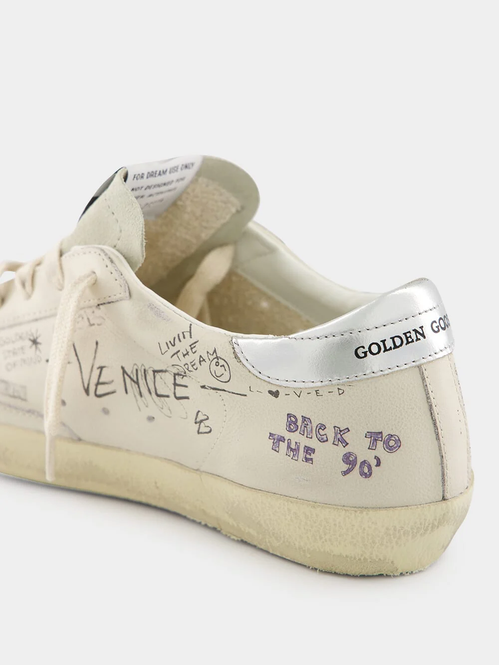 White and Silver Star Sneakers - Image 14