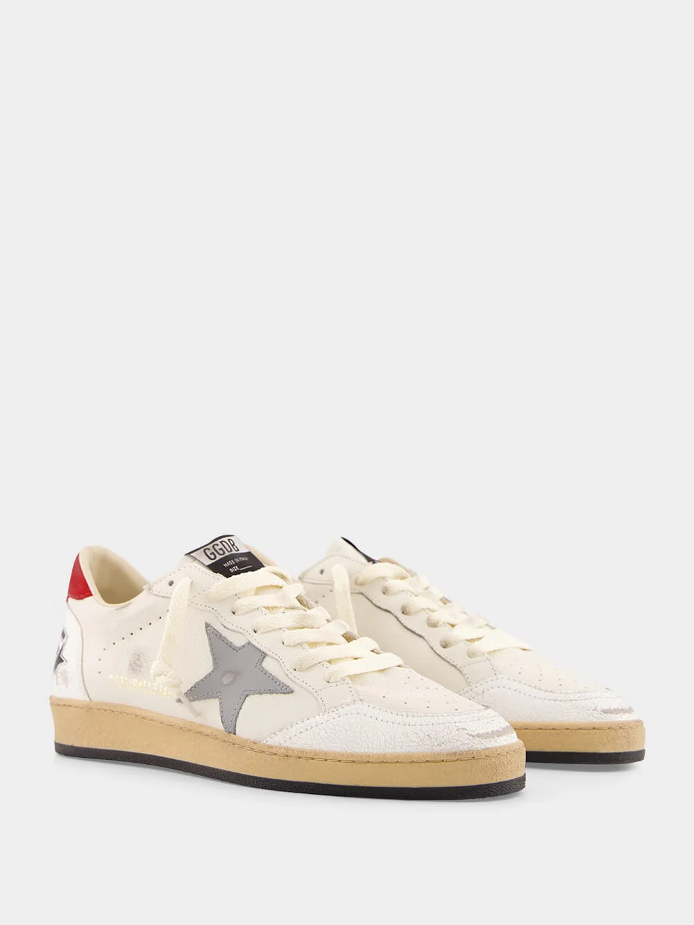 White Ball Star Leather Sneaker - Image 3