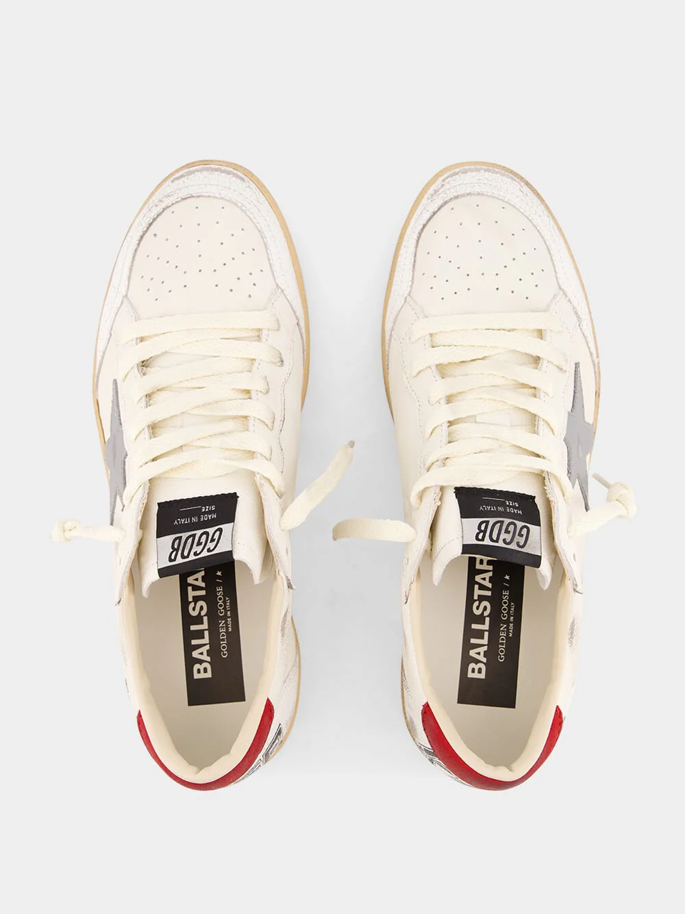 White Ball Star Leather Sneaker - Image 4