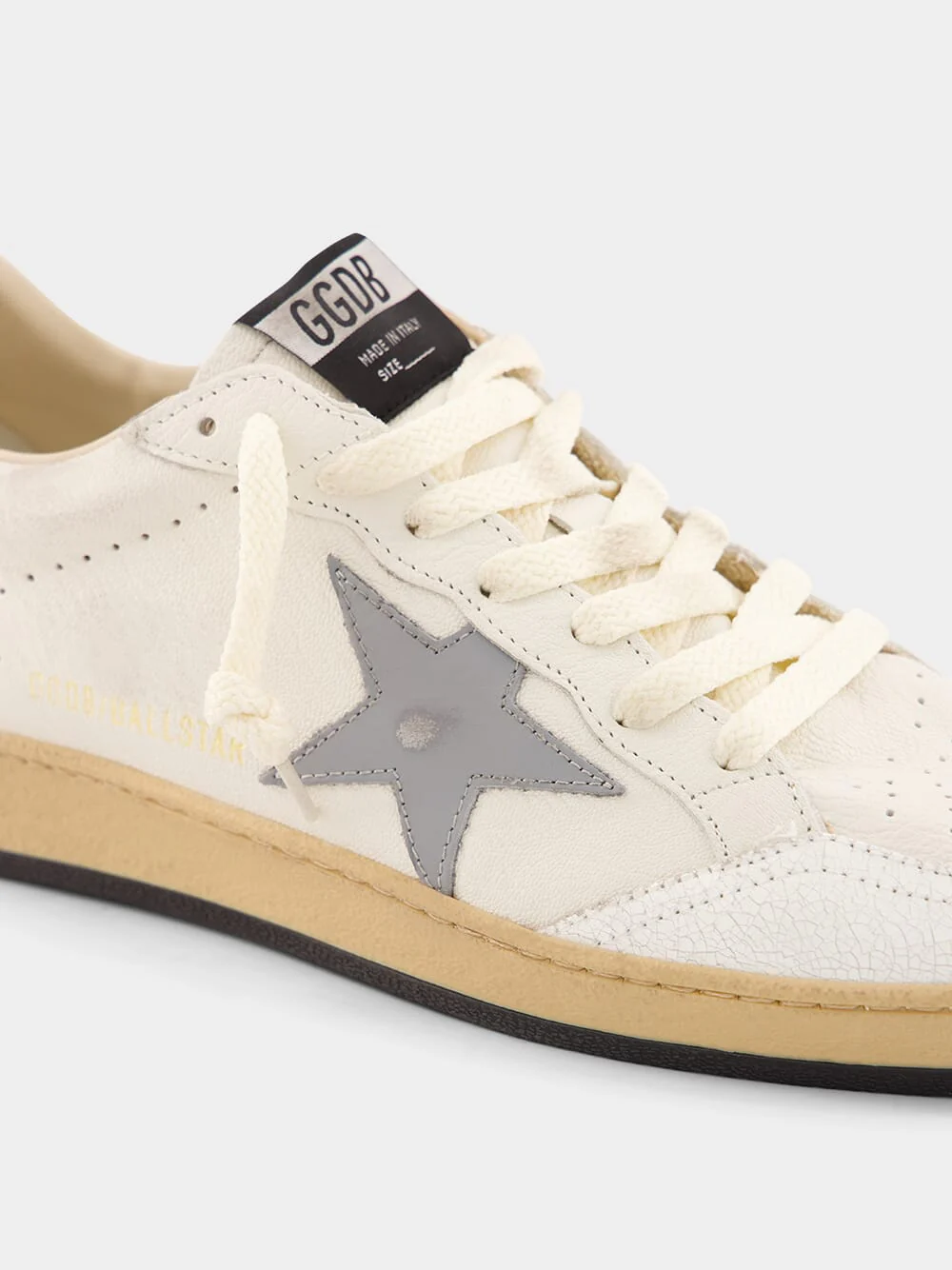 White Ball Star Leather Sneaker - Image 7