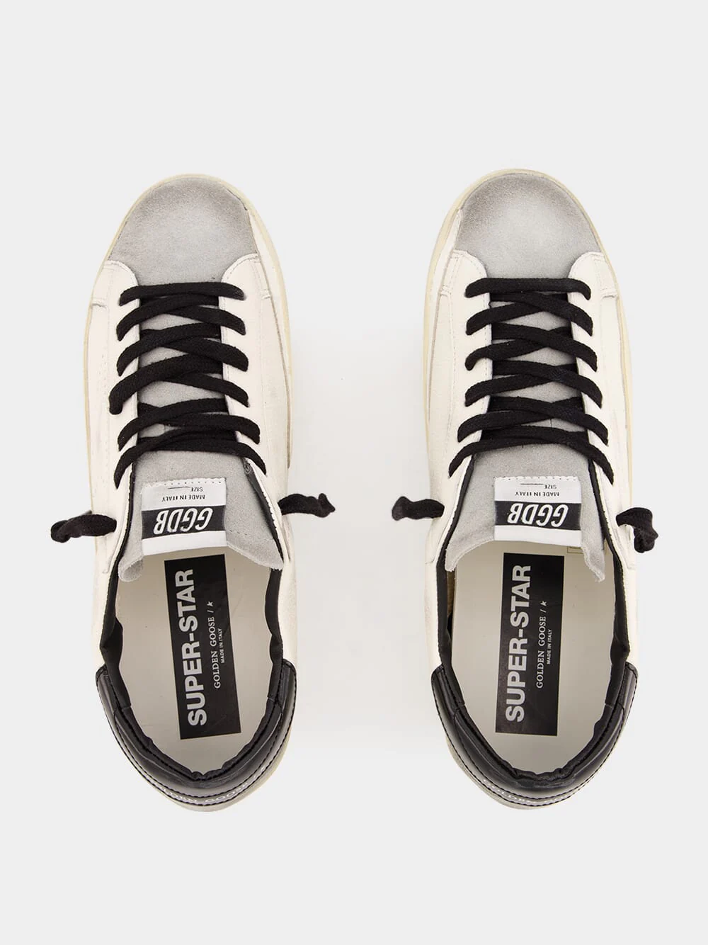 White Superstar Leather Sneakers - Image 4