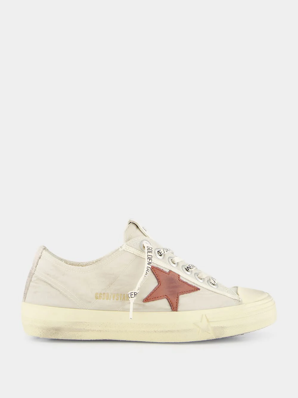 White V-Star 2 Sneakers with Red Star - Image 7