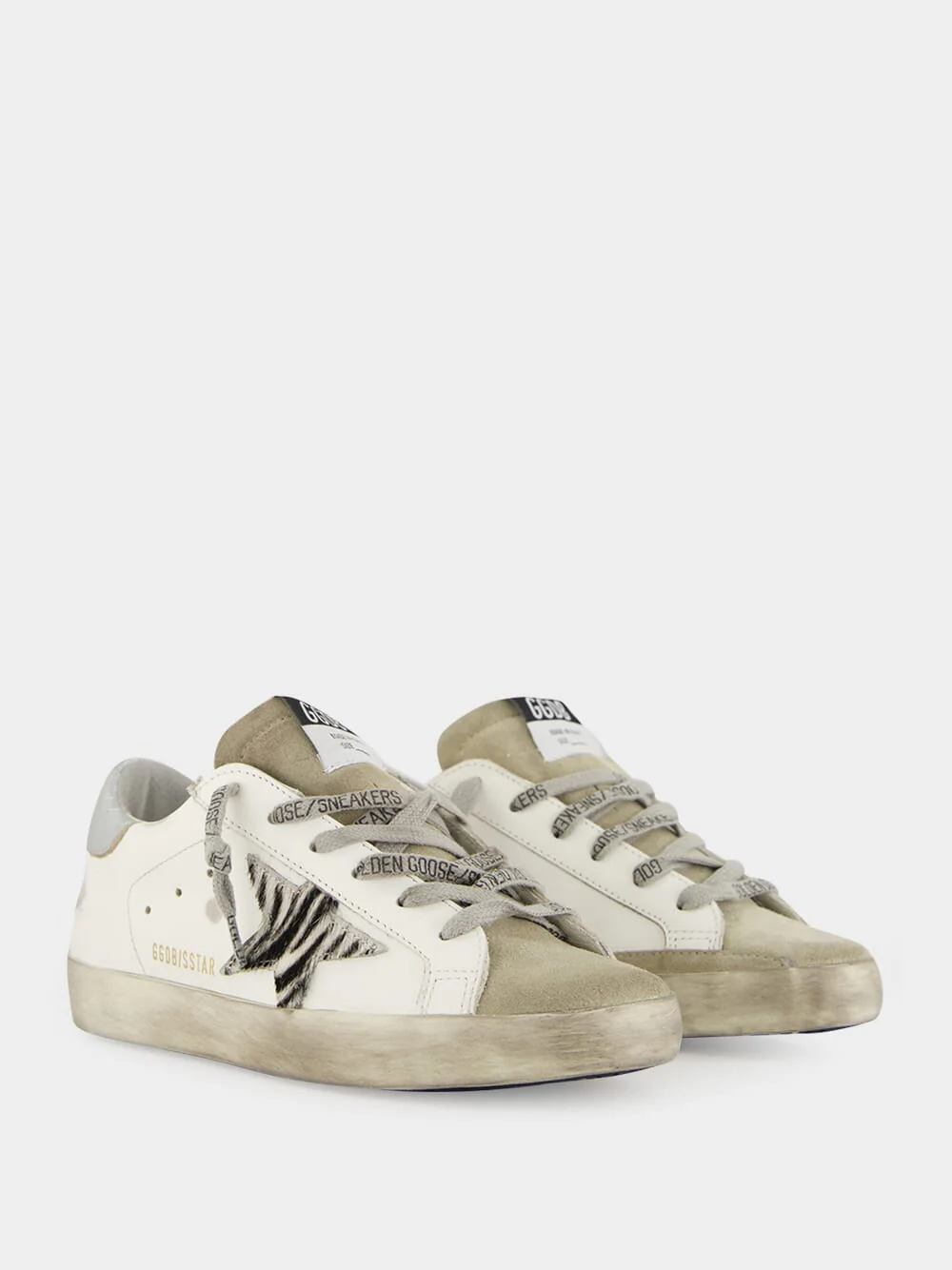Zebra Pony Star Leather Super-Star Sneakers - Image 3