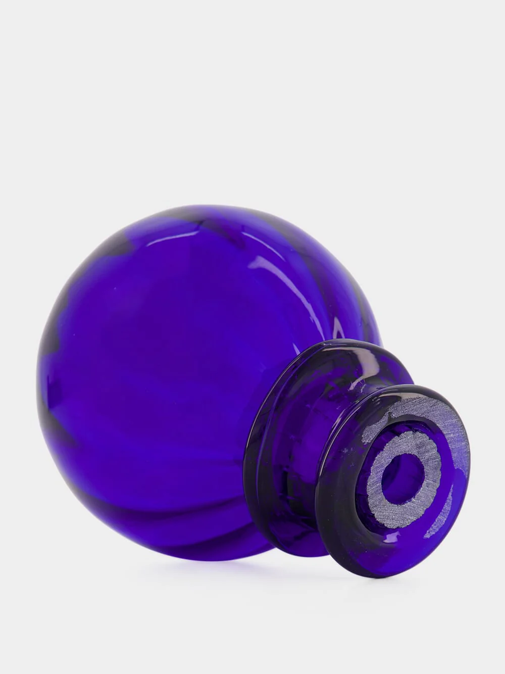 Blue Hand-Blown Knob Sculpture - Image 3